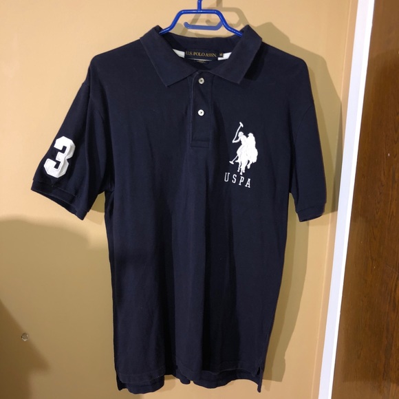*POLO US ASSN* NAVY BLUE POLO TSHIRT - Picture 2 of 3